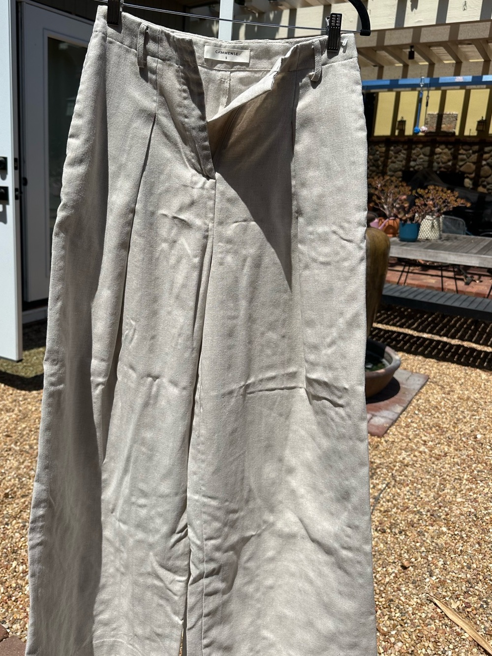Commense Light Beige Maxi Skirt